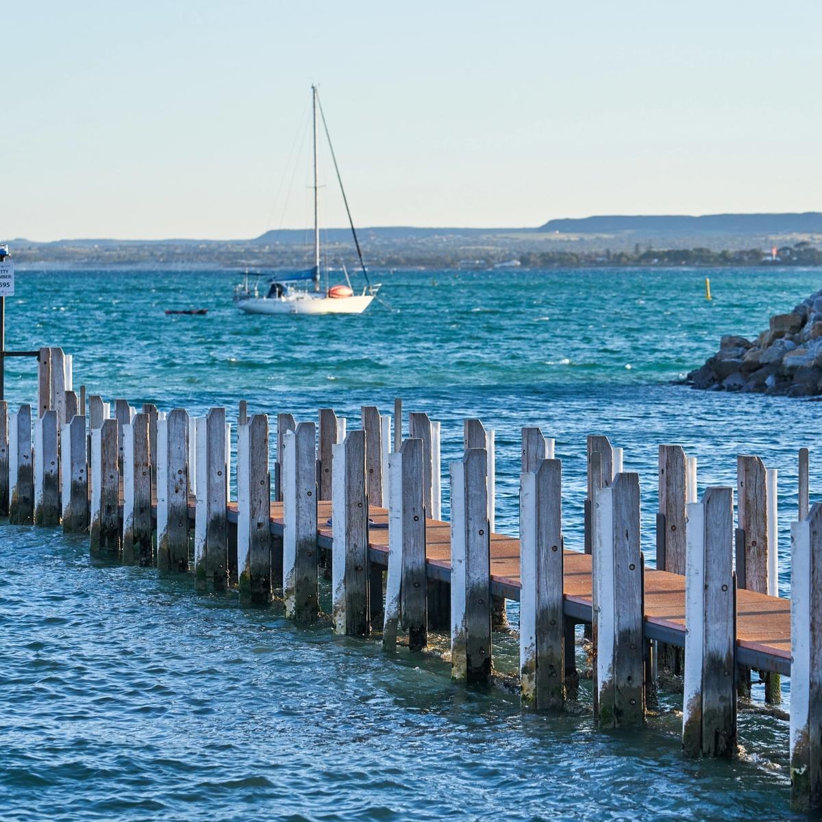 A sea shot from a jetty in Geraldton
